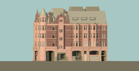 3d rendering of Western House